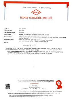 HİZMET YETERLİLİK BELGESİ